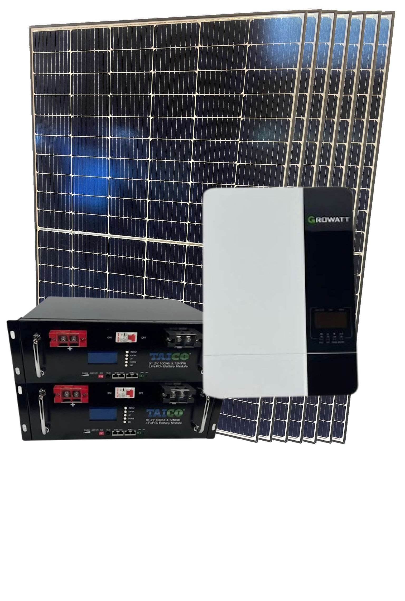 pv-module-set-solaranlage-inselsystem-taiko-speicher-stromspeicher-wechselrichter-inselwechselrichter