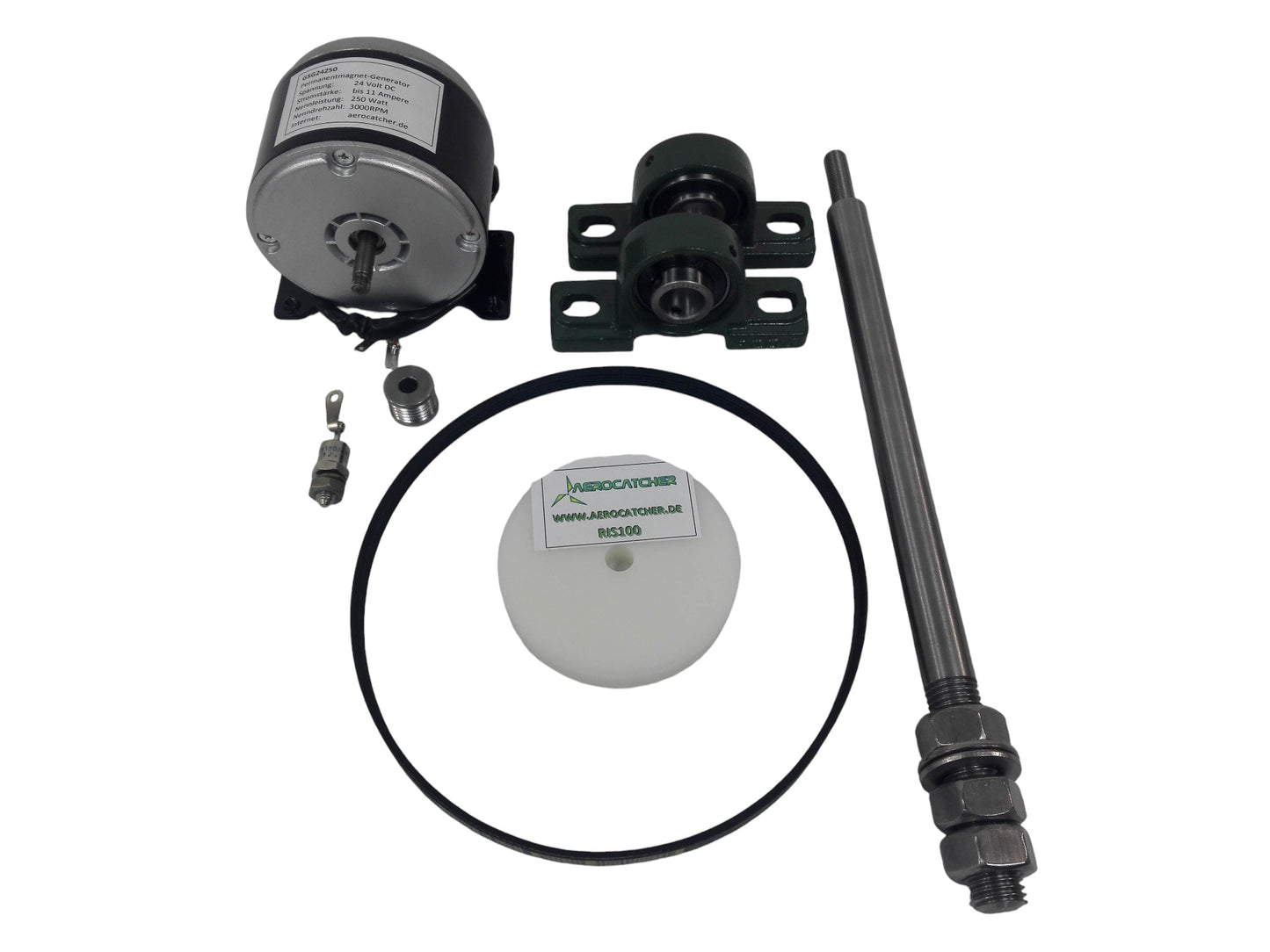Transmission Unit with Generator 250W 12-24VDC